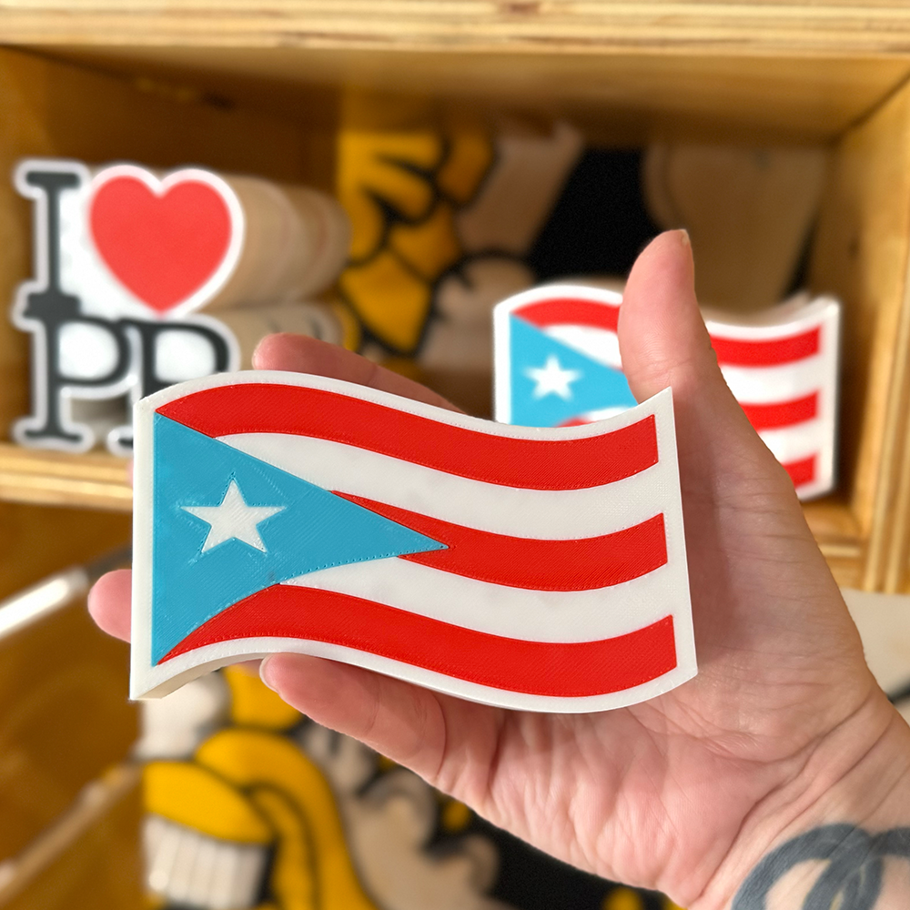 3D Print Puerto Rico Flag