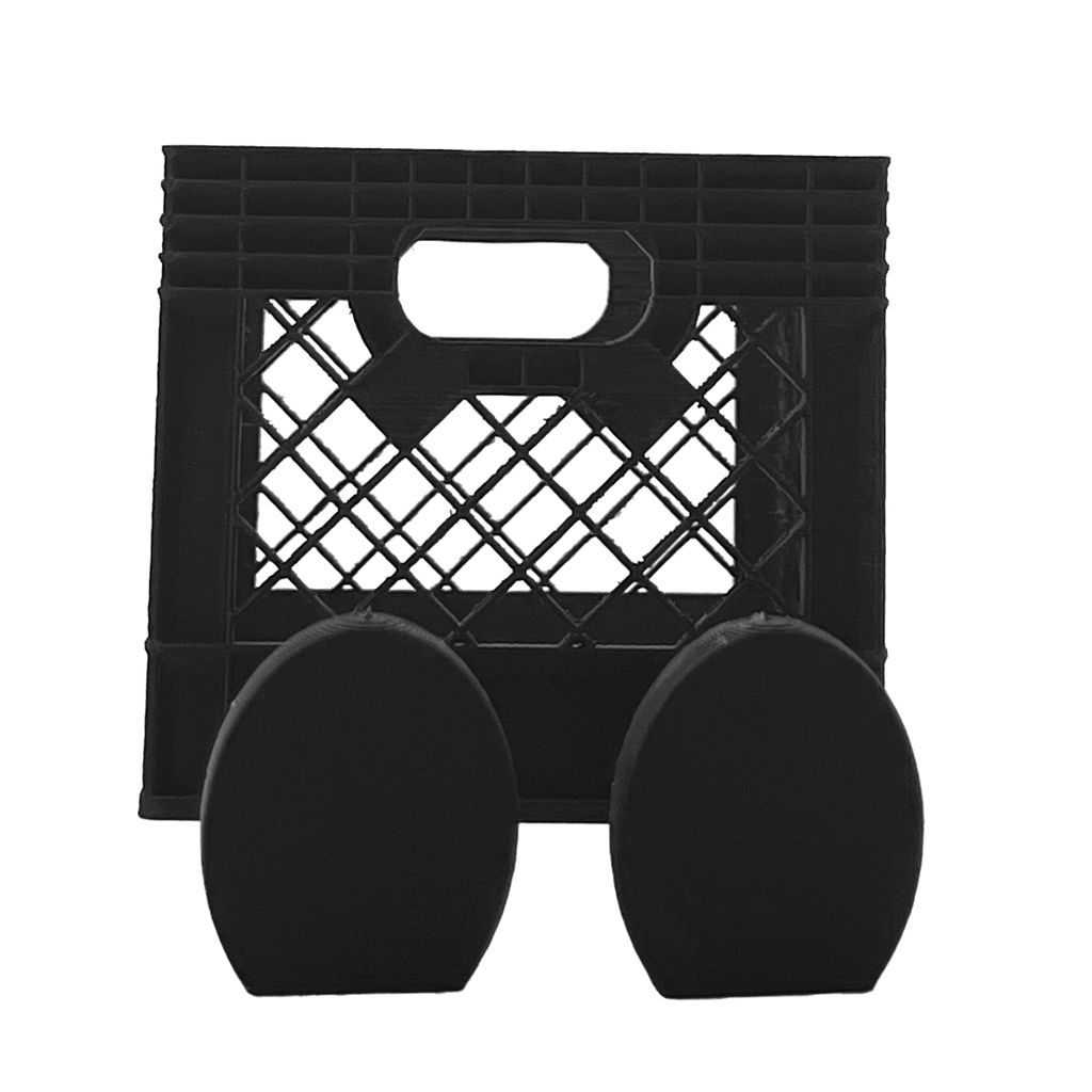 3D Milk Crate with Flexi Legs