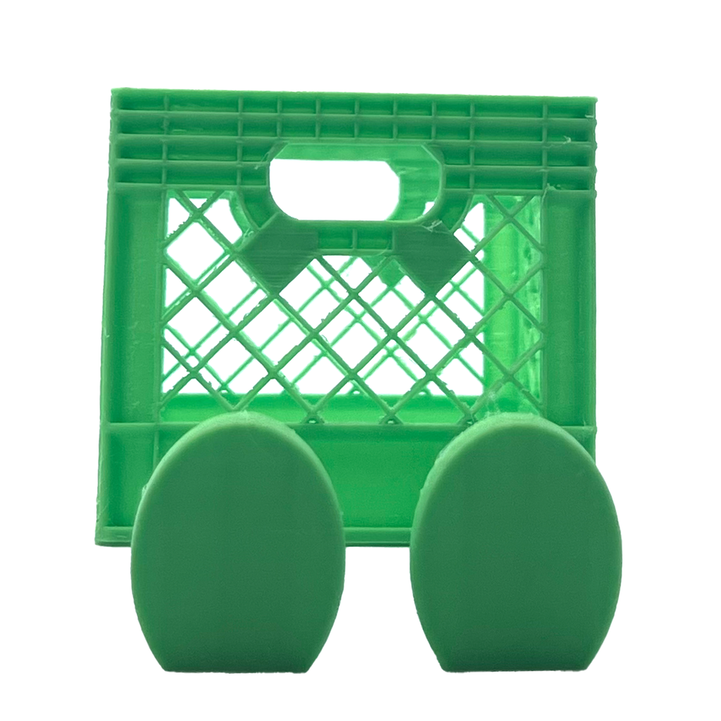 3D Milk Crate with Flexi Legs