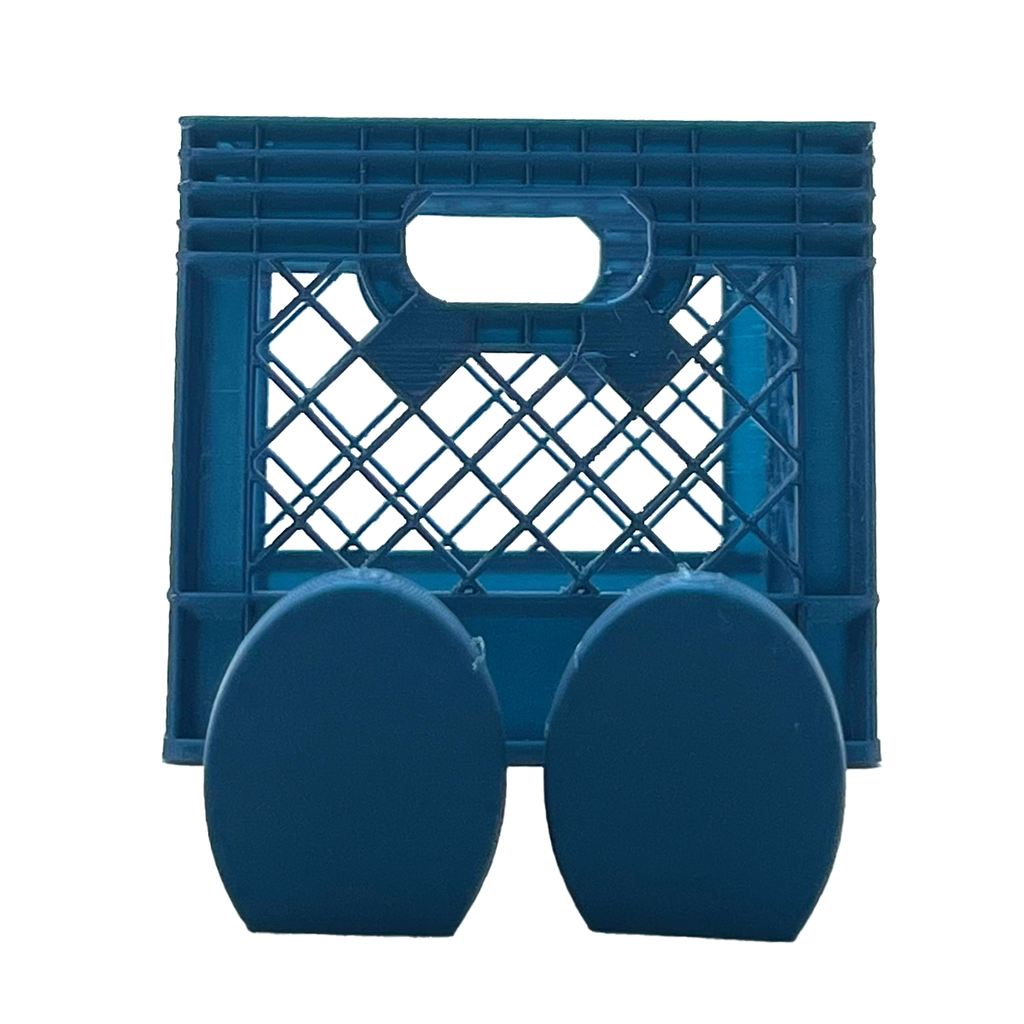 3D Milk Crate with Flexi Legs