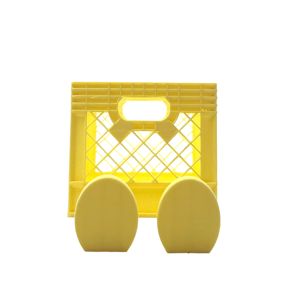 3D Milk Crate with Flexi Legs