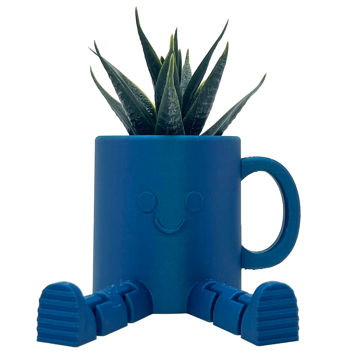 Mini Coffee Mug Planter with Flexy Legs